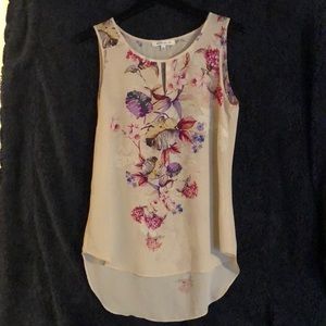 Gorgeous ivory flowered camisole